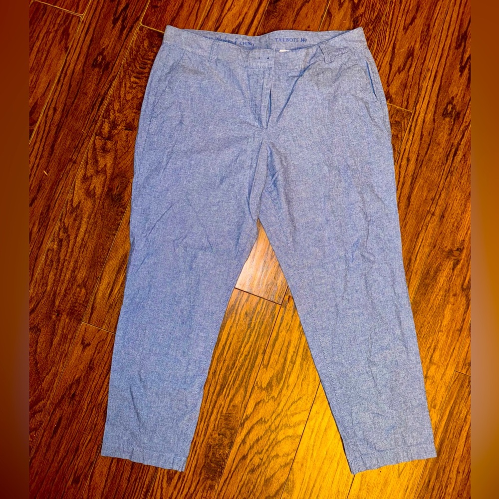 Talbots Petite Light Blue Chambray The Weekend Chino
